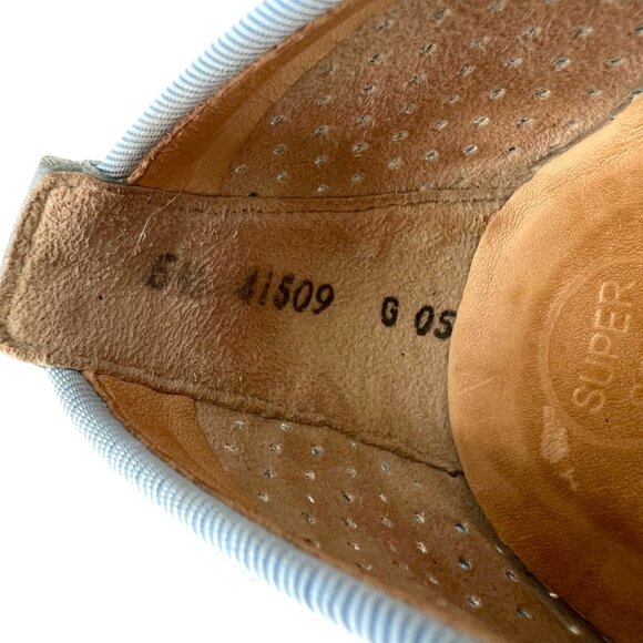 Paul Green Cailey Loafer Light Blue Perforated Slip-on White Sole Size 8 US - Picture 9 of 12